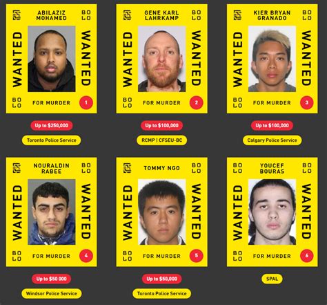 The squad, the only dedicated fugitive unit in Canada, has eight investigators who are currently working on nearly 1,000 active files from across Canada and around the world. . Toronto police wanted list 2022